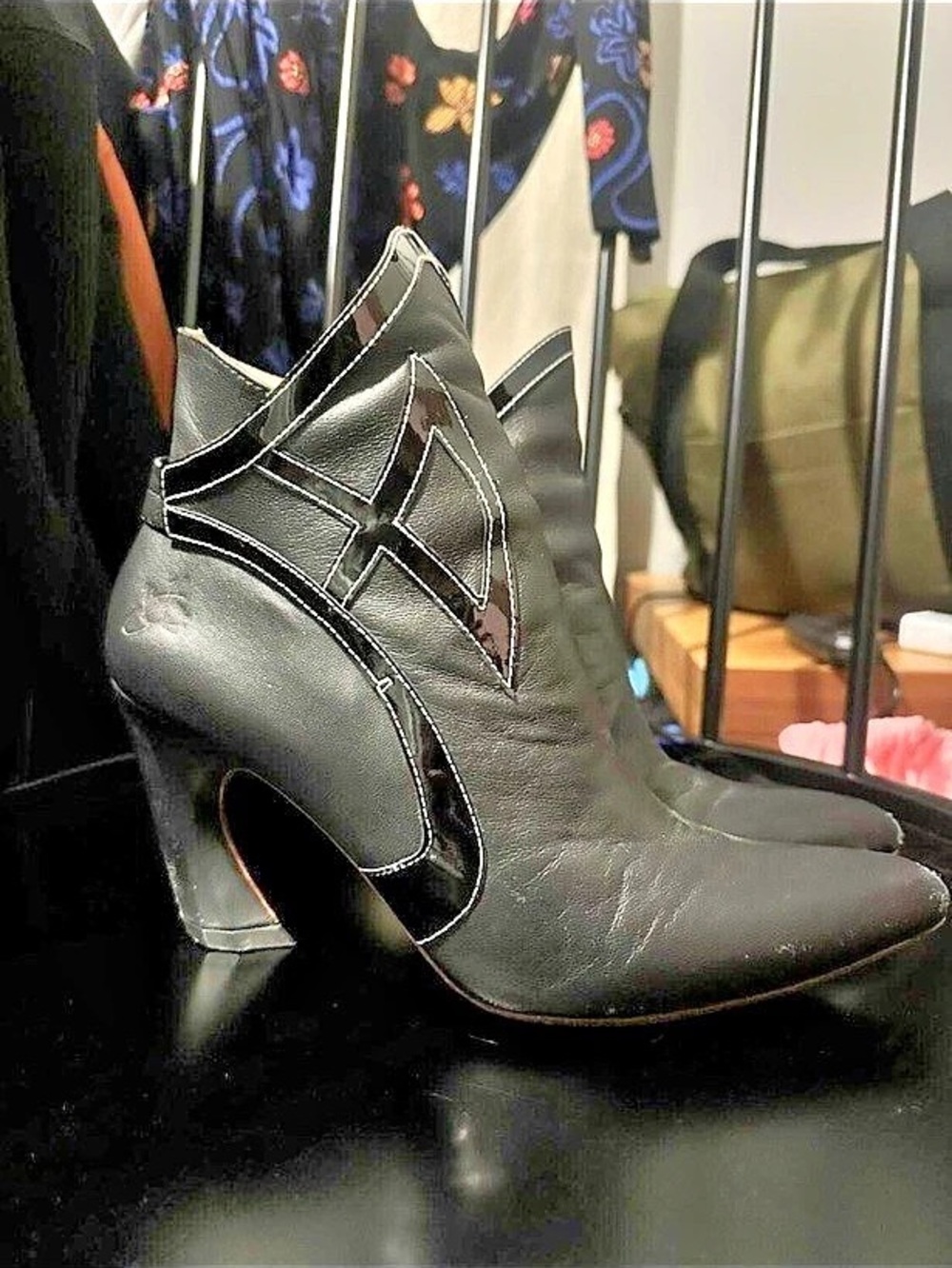 John Fluevog Twist Gogo Ankle Boot